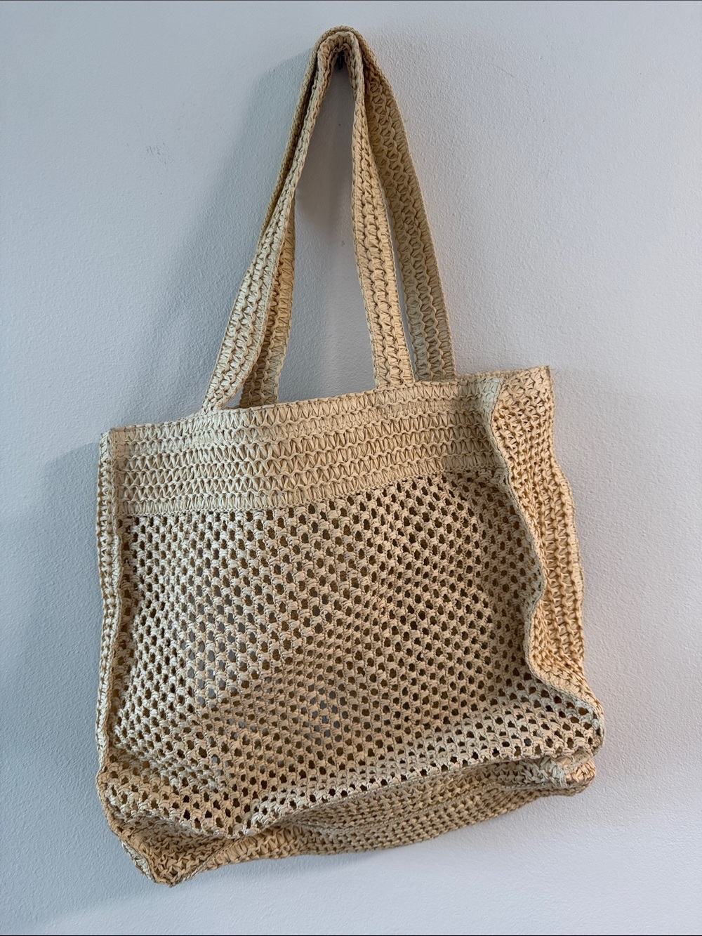 Target Natural Crochet Tote Bag – Beige